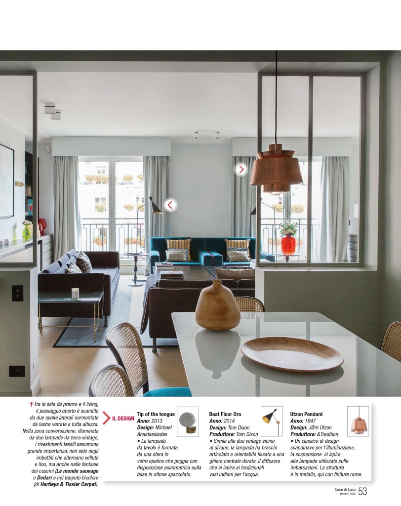 A pagina 53 di Cose di Casa ottobre 2016, il tappeto bicolore di Hartleys & Tissier Carpet pubblicato su Cose di Casa ottobre 2016 A pagina 53 di Cose di Casa ottobre 2016, il tappeto bicolore di Hartleys & Tissier Carpet pubblicato su Cose di Casa ottobre 2016