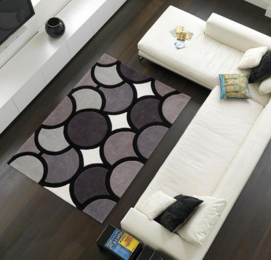 tappeto moderno Bubble grey