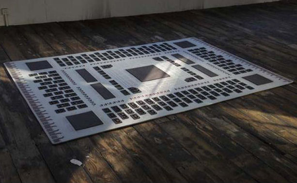 tappeto moderno tridimensionale